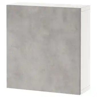 IKEA Bestå veggmontert skapkombinasjon, hvit/kallviken lys grå, 60x22x64 cm tilbud