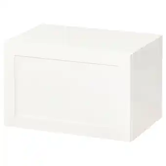 IKEA Bestå veggmontert skapkombinasjon, hvit/hanviken, 60x42x38 cm tilbud