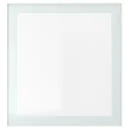 IKEA Bestå veggmontert skapkombinasjon, hvit glassvik/hvit/lysegrønn klart glass, 60x42x64 cm tilbud