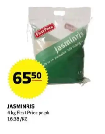 Bunnpris First price jasminris tilbud
