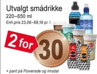 Joker Powerade restitusjonsdrikk tilbud