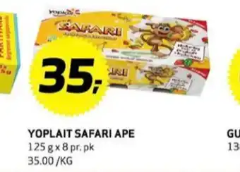 Bunnpris Safari yoghurt tilbud