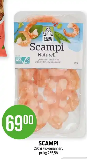 Kiwi Fiskemannen scampi tilbud