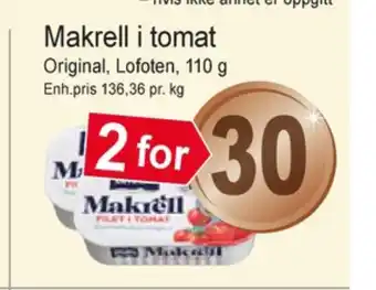 Joker Lofoten makrell tilbud