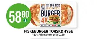 Kiwi Fiskemannen fiskeburger tilbud