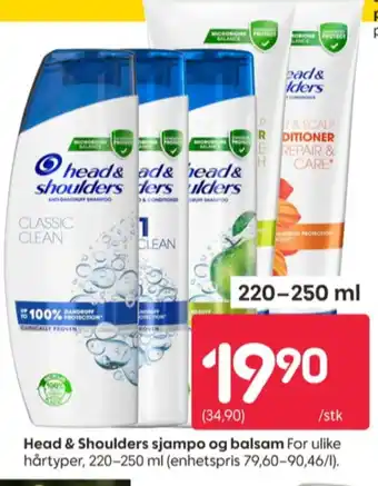 Rusta Head&shoulders shampoo tilbud