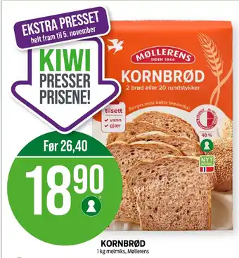 Kiwi Møllerens kornbrød tilbud