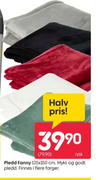 Rusta Ukjent pledd tilbud