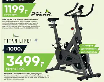 XXL Sport Titan life s-line 500 exercise bike, treningssykkel tilbud