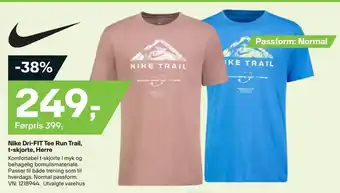 XXL Sport Nike dri-fit tee run trail, t-skjorte, herre tilbud