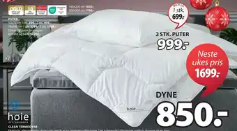 JYSK 2 stk. puter tilbud