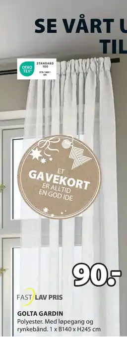 JYSK Golta gardin tilbud