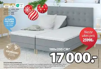 JYSK Gold e35 regulerbar seng tilbud