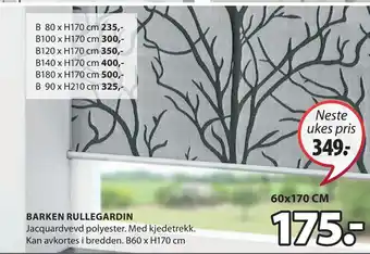 JYSK Barken rullegardin tilbud