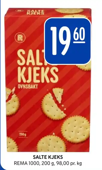 Rema 1000 Salte kjeks tilbud