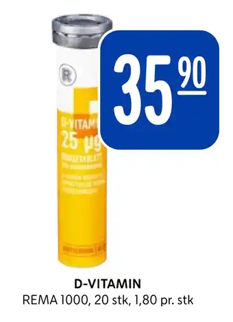 Rema 1000 D-vitamin tilbud