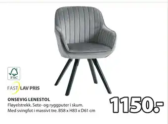 JYSK Onsevig lenestol tilbud