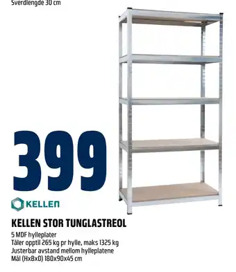 Obs Bygg Kellen stor tunglastreol tilbud