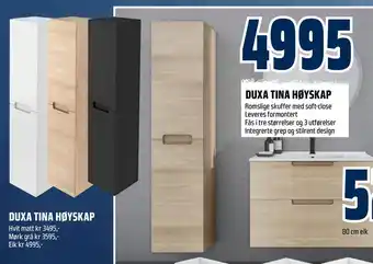 Obs Bygg Duxa tina høyskap tilbud