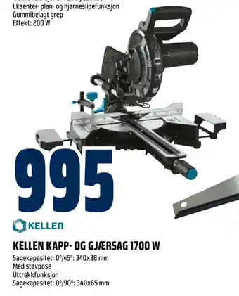 Obs Bygg Kellen kapp- og gjærsag 1700 w tilbud