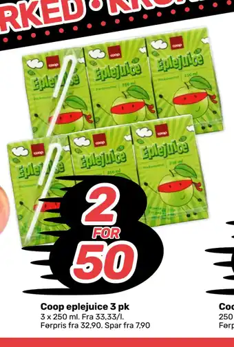 Coop Marked Coop eplejuice 3 pk tilbud