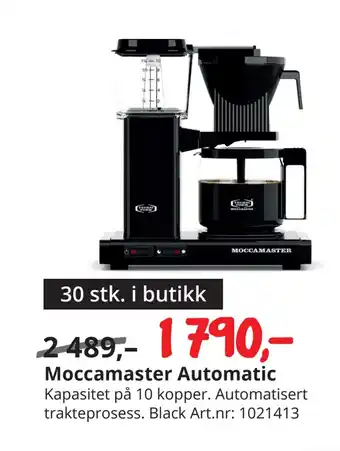 NetOnNet Moccamaster automatic tilbud