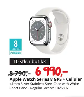 NetOnNet Apple watch series 8 gps + cellular tilbud