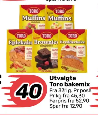 Coop Marked Utvalgte toro bakemix tilbud