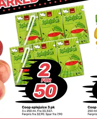 Matkroken Coop eplejuice 3 pk tilbud