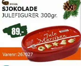 Kontorspar SJOKOLADE JULEFIGURER 300gr. tilbud