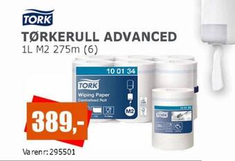 Kontorspar TØRKERULL ADVANCED 1L M2 275m (6) tilbud