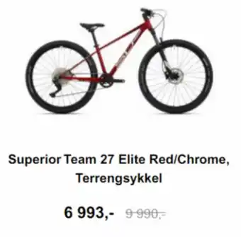 Birk Sport Superior Team 27 Elite Red/Chrome, Terrengsykkel tilbud