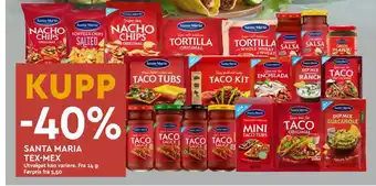 Coop Mega SANTA MARIA TEX-MEX tilbud