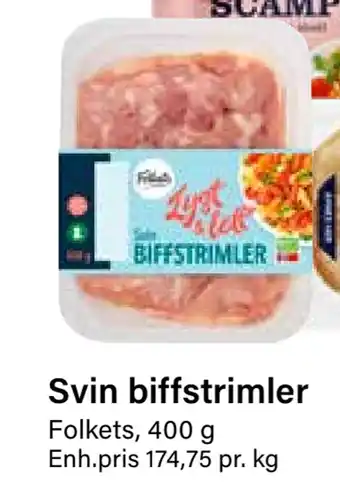 Nærbutikken Svin biffstrimler tilbud