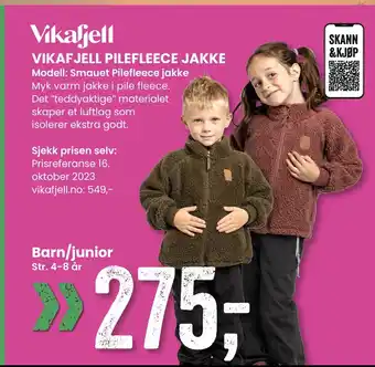 Sport Outlet Vikafjell pilefleece jakke tilbud