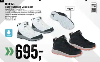 Sport Outlet Kote vintersko med pigger tilbud