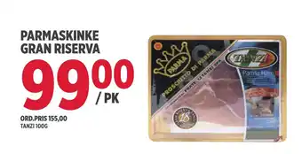 Jacobs Parmaskinke gran riserva tilbud