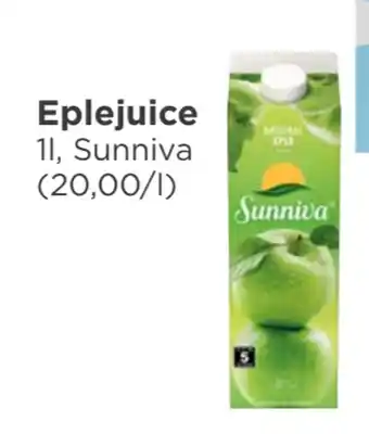 Meny Eplejuice tilbud