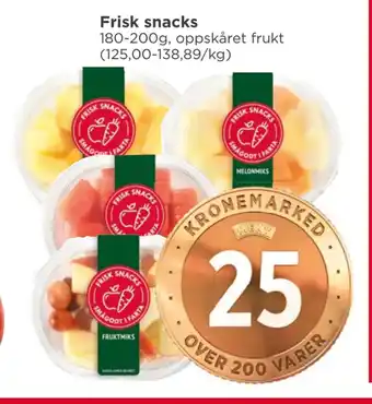 Meny Frisk snacks tilbud