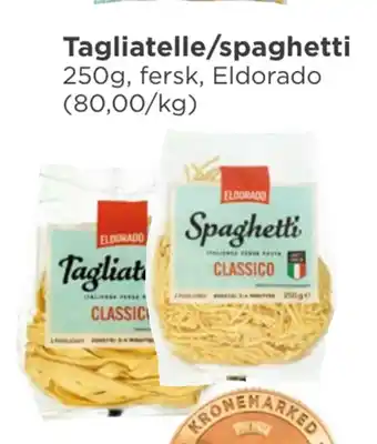 Meny Tagliatelle/spaghetti tilbud