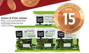 Meny Grønn & frisk salater tilbud