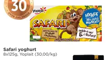 Meny Safari yoghurt tilbud
