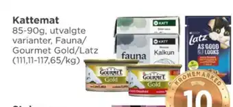 Meny Fauna kattemat tilbud