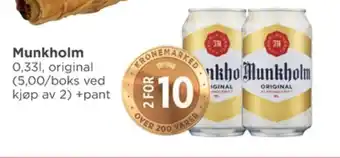 Meny Original øl tilbud