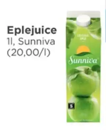 Meny Sunniva juice tilbud