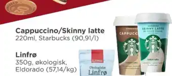 Meny Starbucks iskaffe tilbud