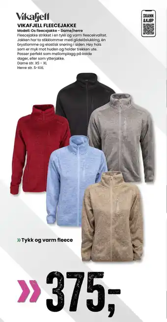 Sport Outlet VIKAFJELL FLEECEJAKKE tilbud
