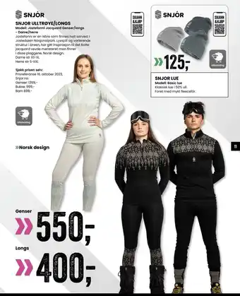 Sport Outlet SNJOR ULLTRØYE/LONGS tilbud