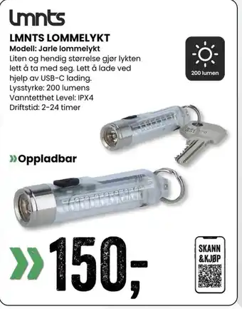Sport Outlet LMNTS LOMMELYKT Modell: Jarle lommelykt tilbud