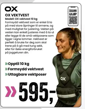 Sport Outlet OX VEKTVEST Modell: OX vektvest 10 kg tilbud